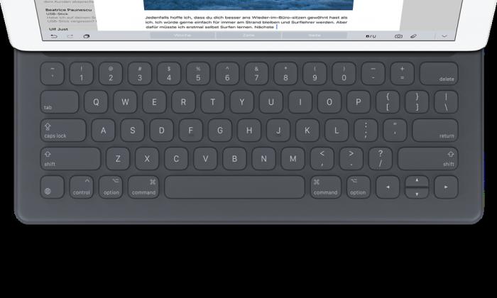 iPad Pro: Smart-Keyboard erscheint nur mit englischer Tastaturbelegung